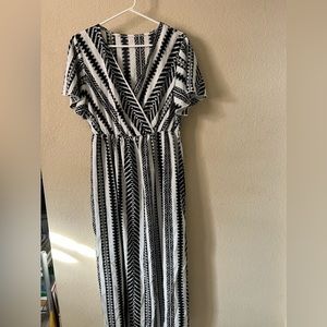 Butterfly Sleeve Split Thigh Dress